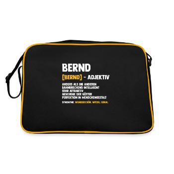 Bernd - Sac Retro - noir/or - Dos