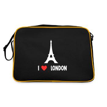 I love london - Sac Retro - noir/or - Dos