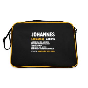 Johannes - Retro Bag - black/gold - Back