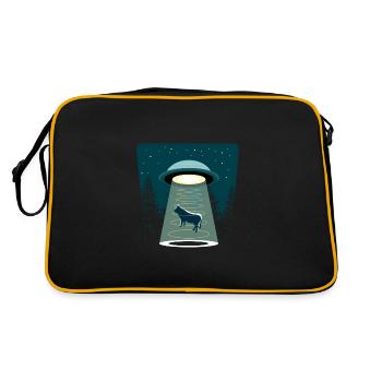 Méfiez-vous ufo - Sac Retro - noir/or - Dos
