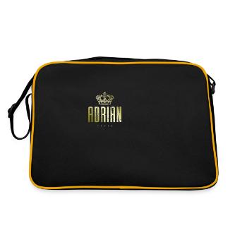 Adrian - Retro Bag - black/gold - Back
