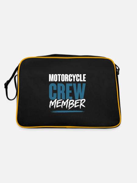 Motorcycle Crew - Retro Bag - black/gold - Back