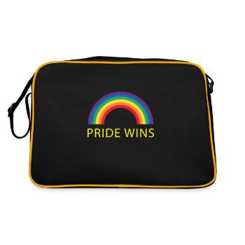 Love LGBT Pride Rainbow Colours Gift Love - Sac Retro - noir/or - Dos