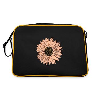 Fleur fleur pastel fleurs fleurs pastel - Sac Retro - noir/or - Dos