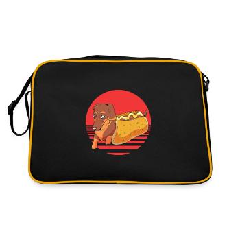 Hot Dog Snack - Retro Bag - black/gold - Back