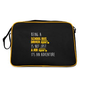 School Bus Driver School Bus - Retro Bag - black/gold - Back