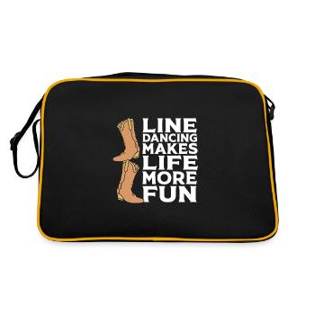 Danse en ligne - Sac Retro - noir/or - Dos
