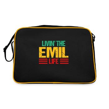 Emil - Retro Bag - black/gold - Back