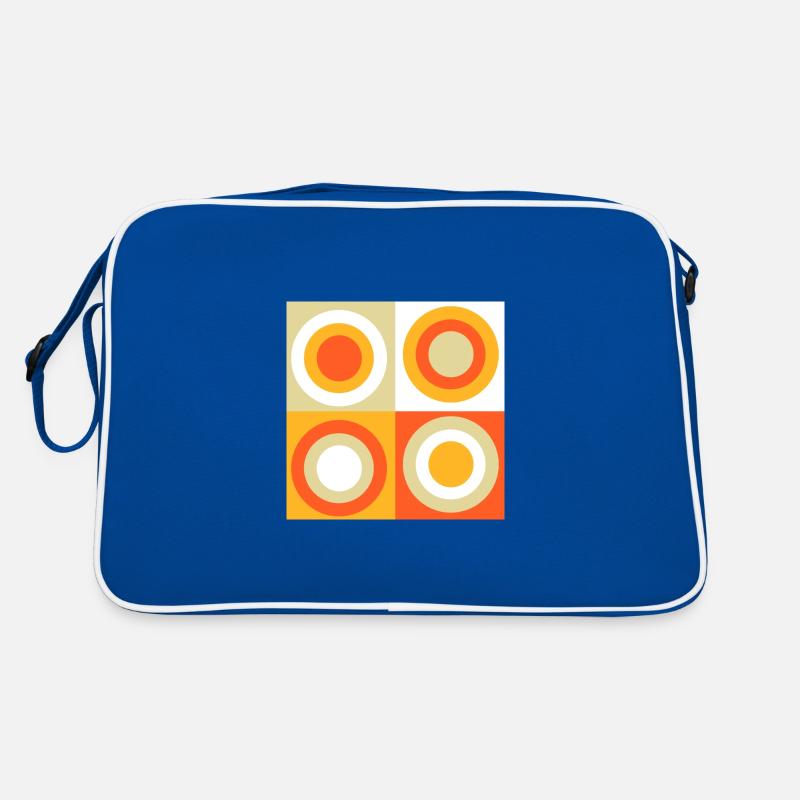 70s Pattern Circles Squiggle Retro Bag