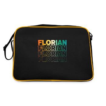 Florian - Retro Bag - black/gold - Back