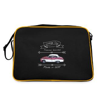 Wartburg 311 Shirt - Retro Tasche - Schwarz/Gold - Hinten