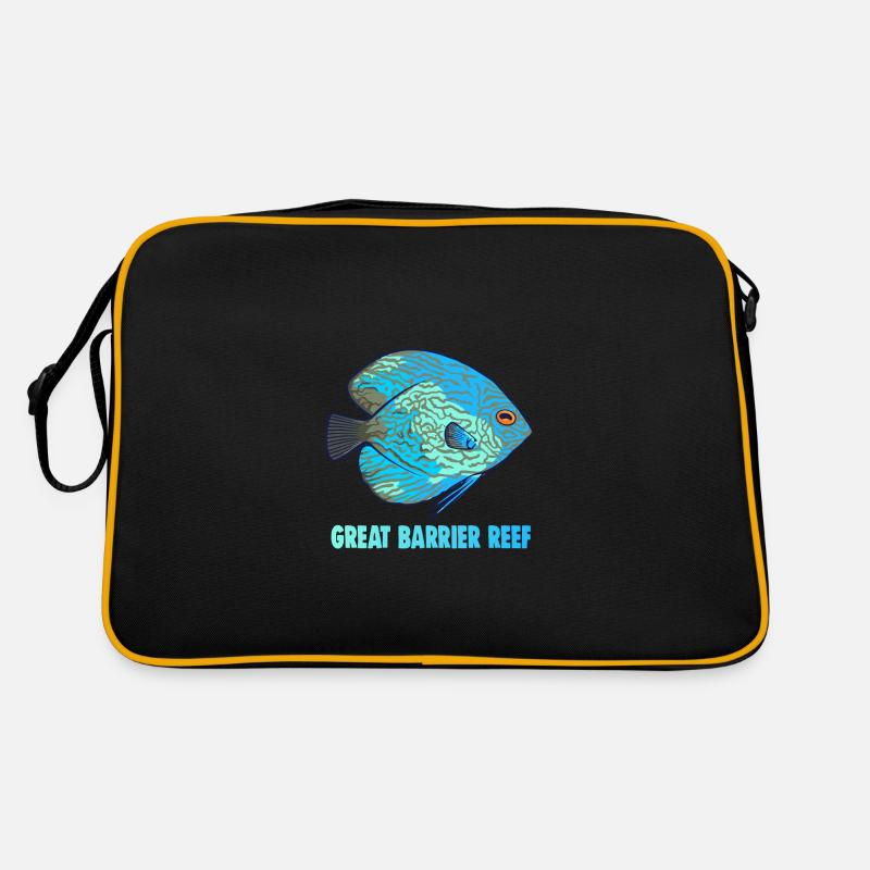 GREAT BARRIER REEF - Retro Tasche - Schwarz/Gold