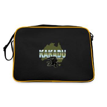 Kakadu National Park - Retro Tasche - Schwarz/Gold - Hinten