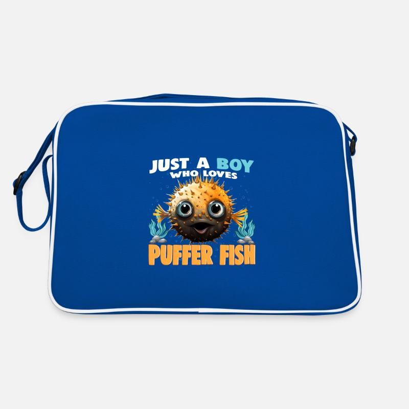 Juste un garçon qui aime le poisson-globe Sac Retro