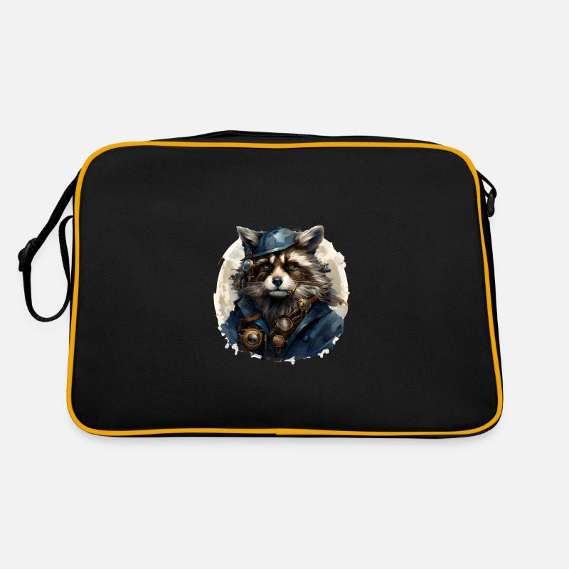 Steampunk Trashpanda Retro Tasche