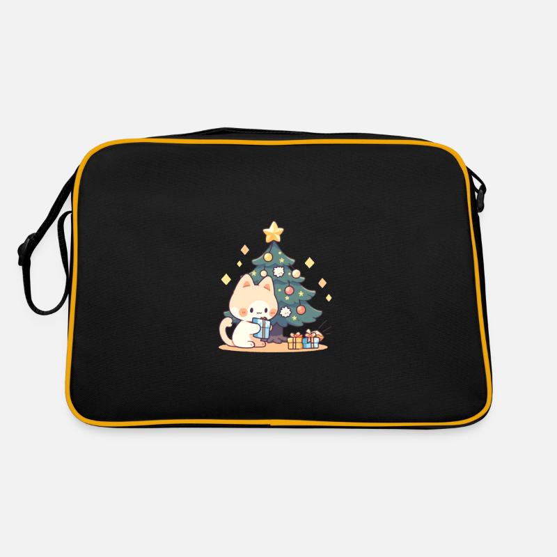 Arbre de Noël chat Sac Retro