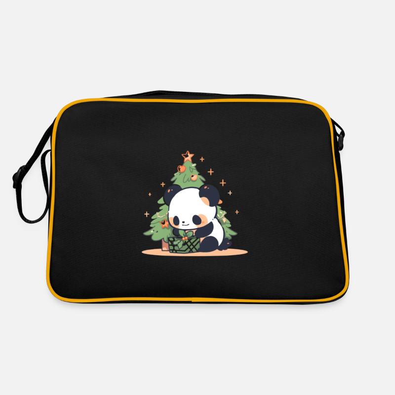Sapin de Noël Panda Bear Sac Retro
