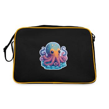 Pieuvre - Sac Retro - noir/or - Dos