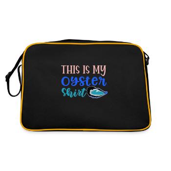 Oyster Seafood Hobby Chef Alimentation saine - Sac Retro - noir/or - Dos