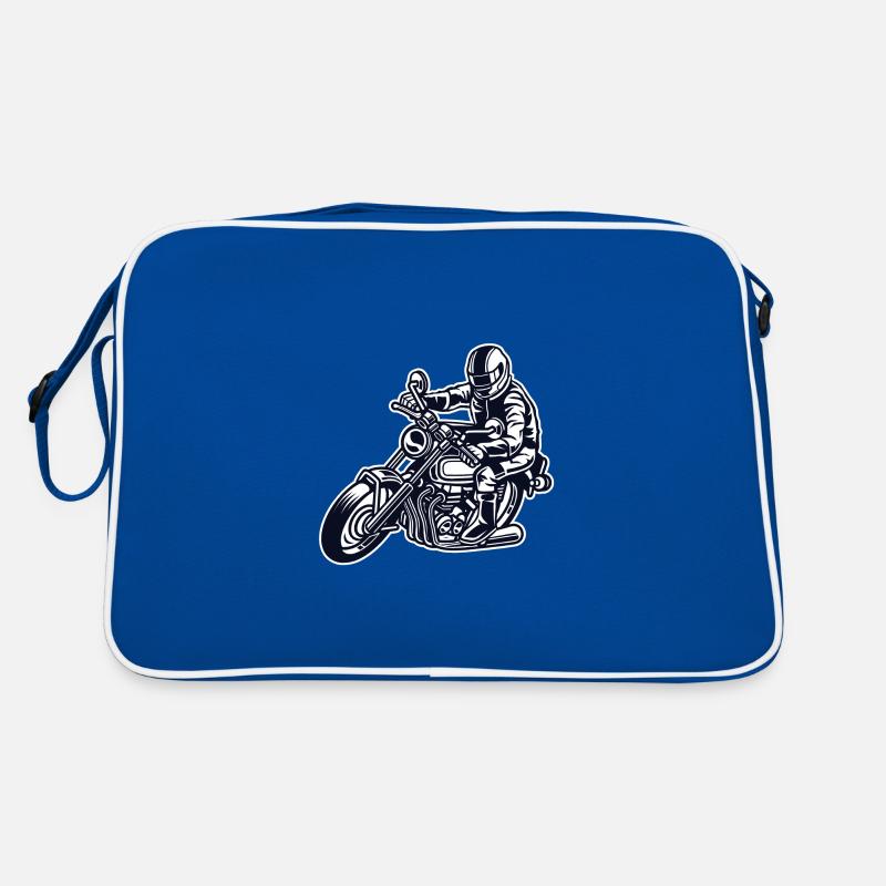Motorradfahrer Retro Tasche