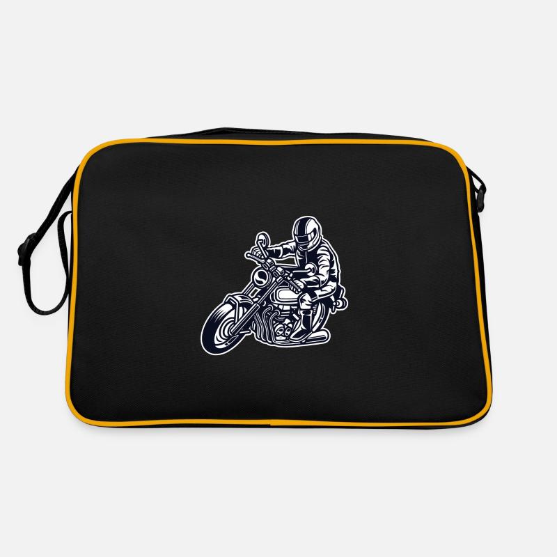 Motorradfahrer Retro Tasche