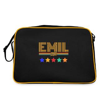 Emil - Retro Bag - black/gold - Back