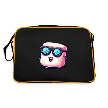 Guimauve fraîche avec lunettes de soleil: Casual desi - Sac Retro - noir/or - Dos