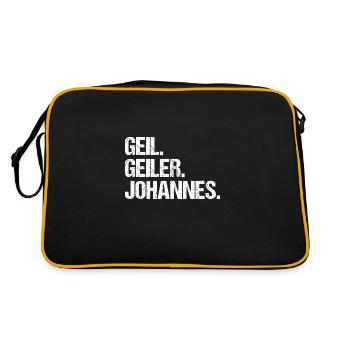 Johannes - Retro Bag - black/gold - Back