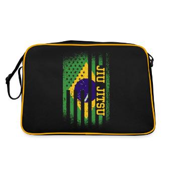 Kampfkunst Brazilien Jiu-jitsu brazilian jiu jitsu - Retro Tasche - Schwarz/Gold - Hinten
