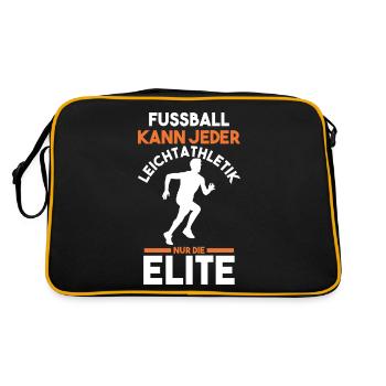 Leichtathletik - Retro Tasche - Schwarz/Gold - Hinten
