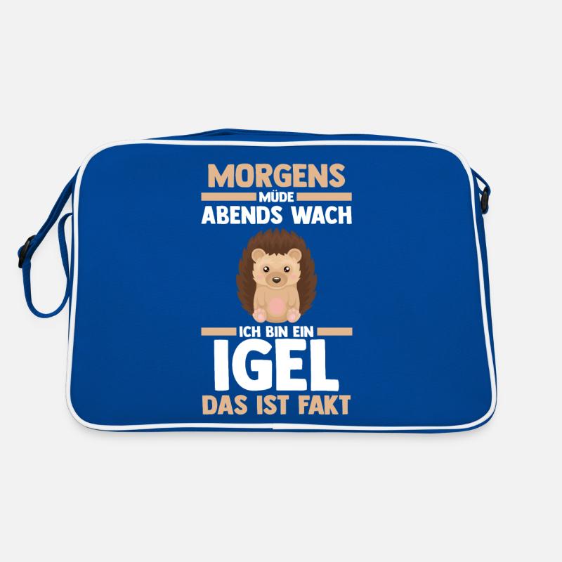Tiermotiv Igel Retro Tasche