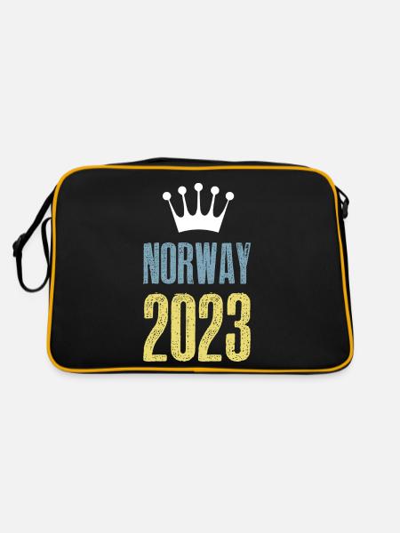 Norway 2023 Krone - Retro Tasche - Schwarz/Gold - Hinten