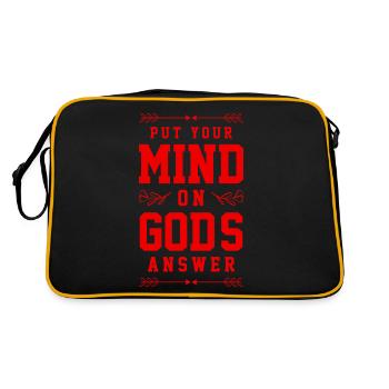 Versets bibliques - Sac Retro - noir/or - Dos