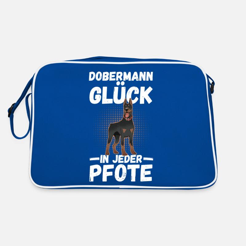 Hund Dobermann Retro Tasche