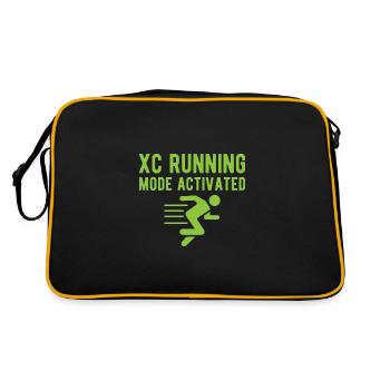 Funny XC Running Gift XC Runner Edition - Retro Bag - black/gold - Back
