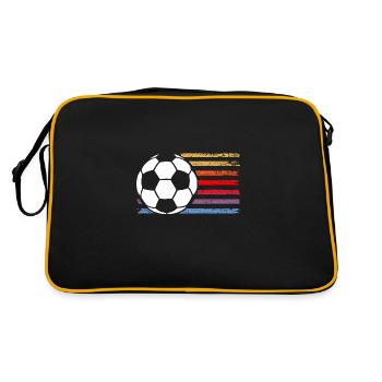 Joueur de football Football - Sac Retro - noir/or - Dos