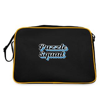 Puzzle drôle disant Puzzling Squad Jigsaw - Sac Retro - noir/or - Dos