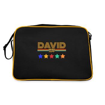 David - Retro Bag - black/gold - Back