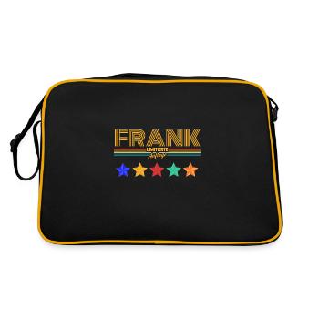 Frank - Retro Tasche - Schwarz/Gold - Hinten