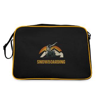 Snowboarder Snowboarder Snowboarding - Retro Bag - black/gold - Back