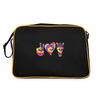 Riding Horse - Retro Bag - black/gold - Back