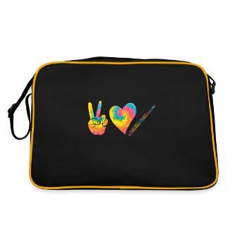 Flute player - Retro Bag - black/gold - Back