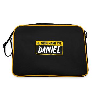Daniel - Retro Bag - black/gold - Back