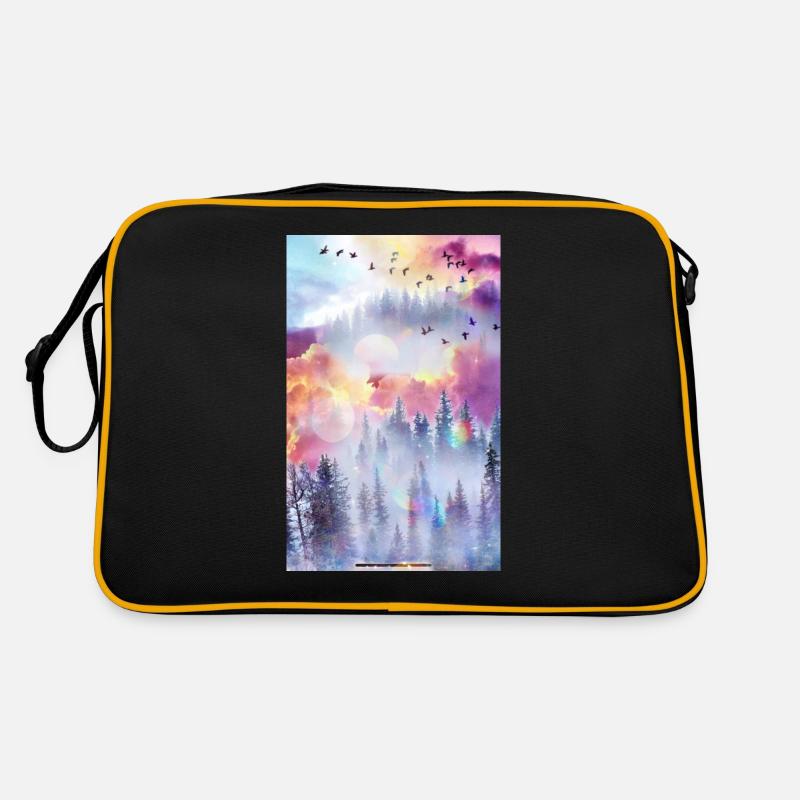 Fantasy-Land - Retro Tasche - Schwarz/Gold