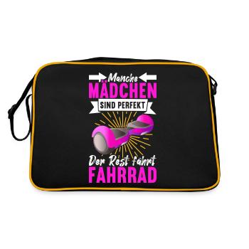 Hoverboard Skating - Retro Tasche - Schwarz/Gold - Hinten