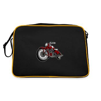 Moto Old School - Sac Retro - noir/or - Dos