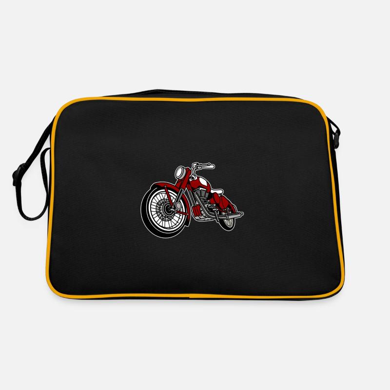 Motorrad Old School Retro Tasche