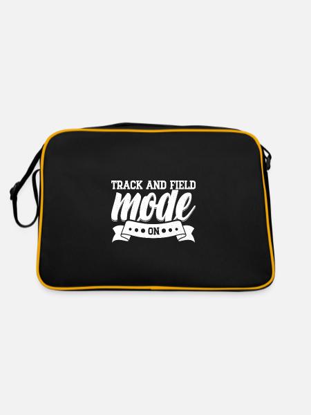 Track Athletics Track & Field Mode On - Retro Tasche - Schwarz/Gold - Hinten