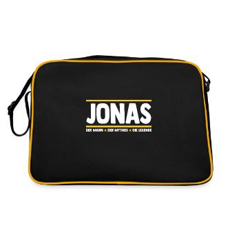 Jonas - Sac Retro - noir/or - Dos