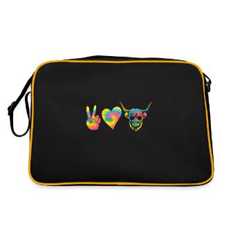 Bovins vaches Bovins Highland - Sac Retro - noir/or - Dos